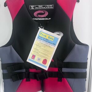 O’Rageous Bold Red and Black Life Vest